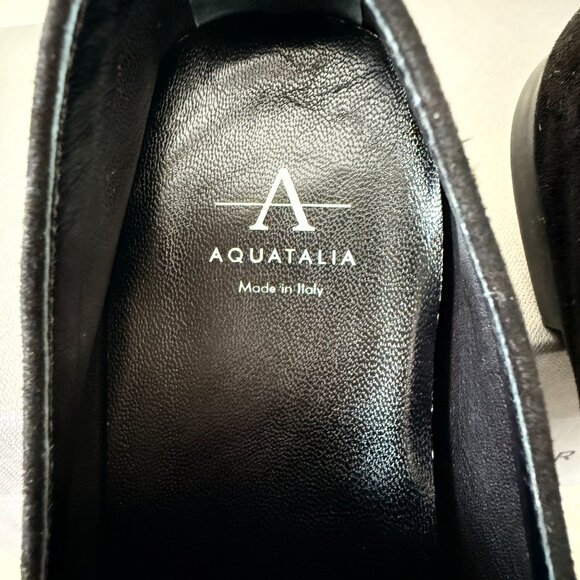 AQUATALIA Revy Loafer Black Suede Size 8.5 - Picture 4 of 7